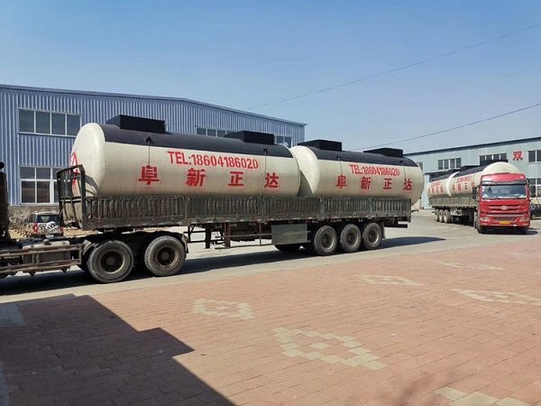 為郭家街加油站改造發(fā)貨SF雙層油罐，遼寧阜新正達